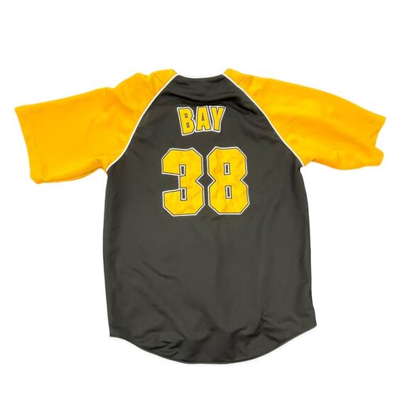 Y2K Pittsburg Pirates Jason Bay Large Jersey MLB True Fan - Picture 2 of 6